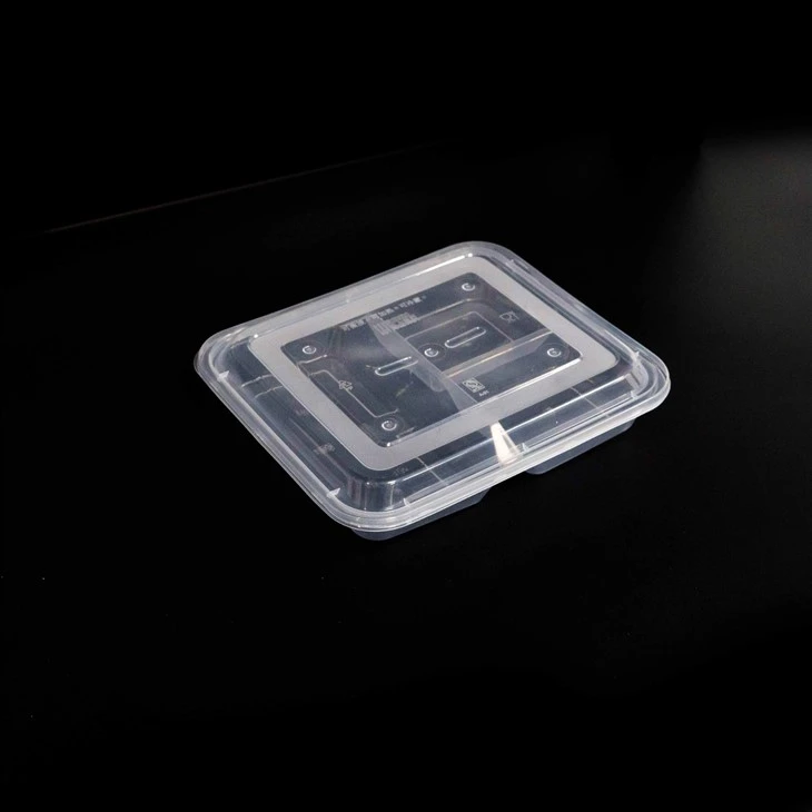 Divided Plastic Food Containers for One-Time Use - Ideal for Disposable Cutlery (2)